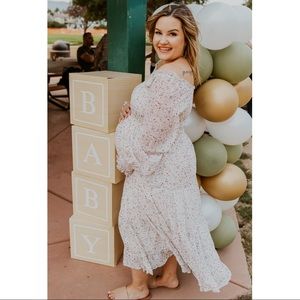 Pink Blush Maternity Dress